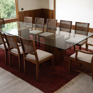 Comedor Suecia de vidrio recta
